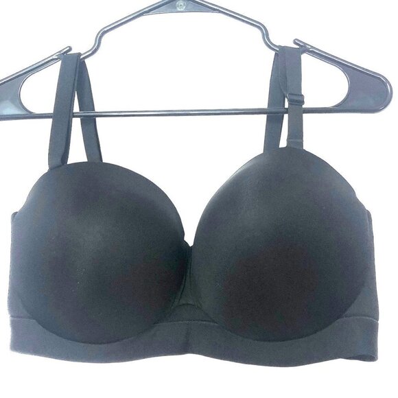 NWOT Cacique Comfort Bliss Lightly Lined Full Coverage Bra Size 38DD Black New - Picture 1 of 4